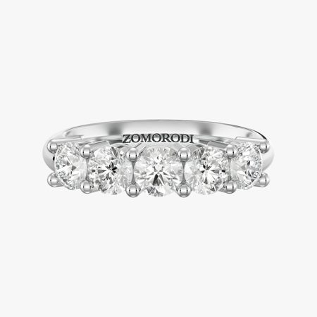 Five-Stone Diamond Wedding Ring (0.30 ct)